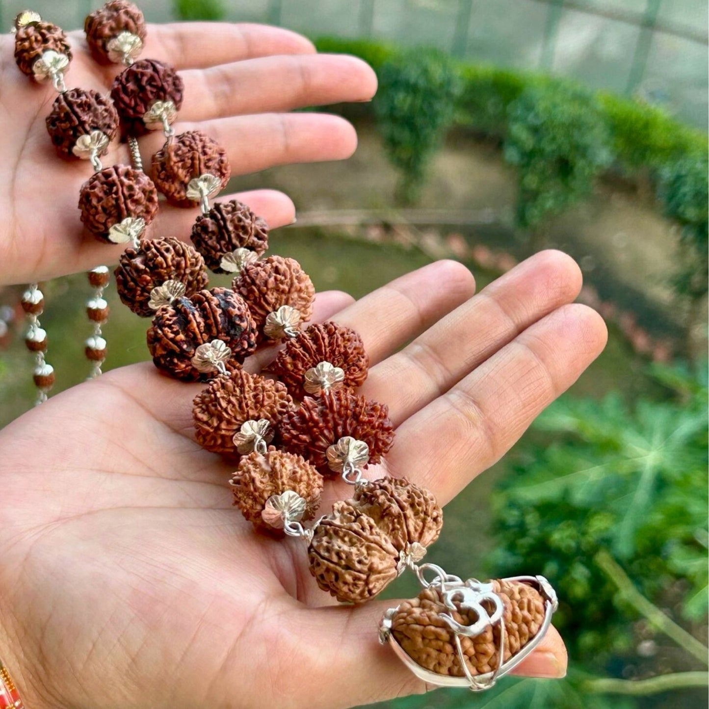 1 to 14 Mukhi Siddh Rudraksha Mala - In Hand