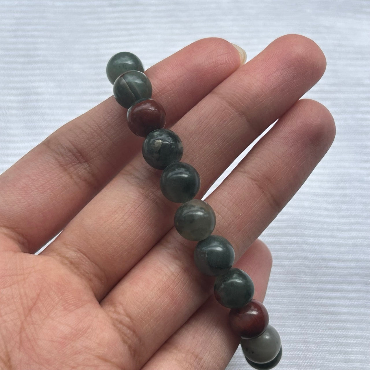 African Bloodstone Bracelet - Close Up