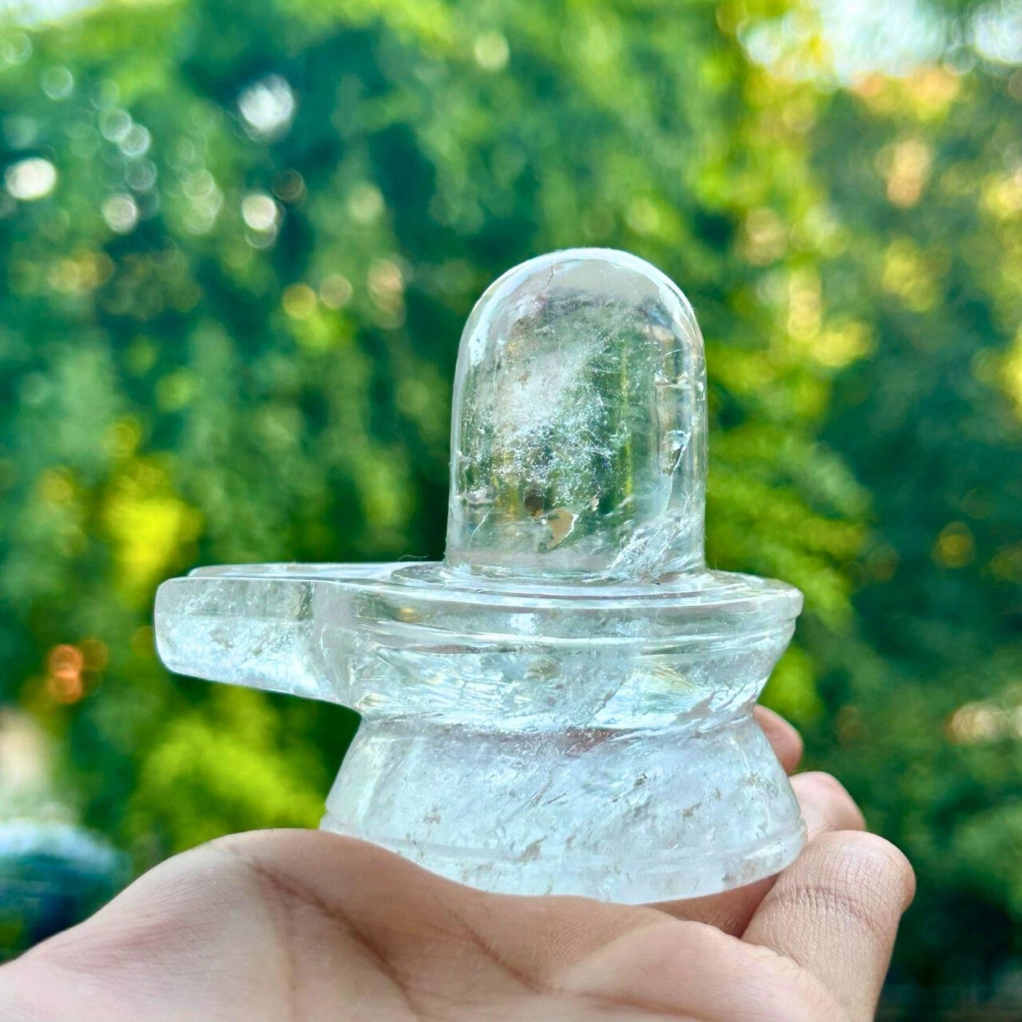 Sphatik Shivling - In Hand