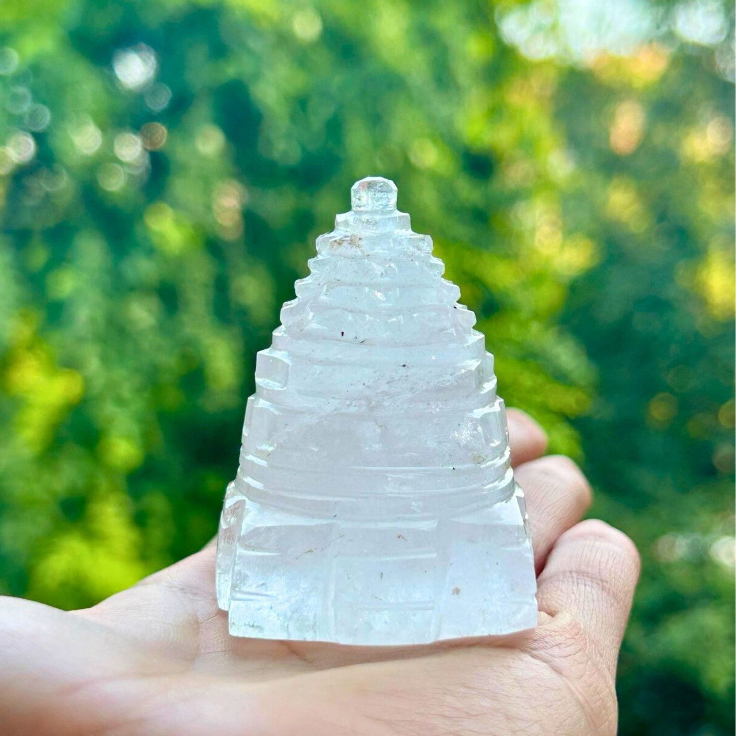 Sphatik Shree Yantra - In Hand