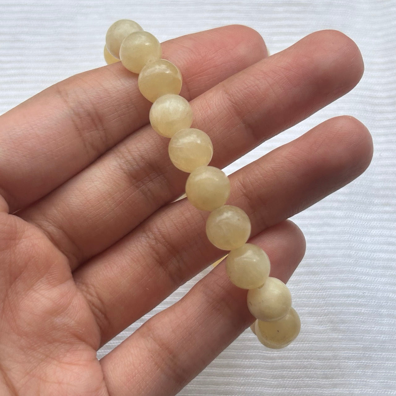 Yellow Calcite Bracelet - Close Up