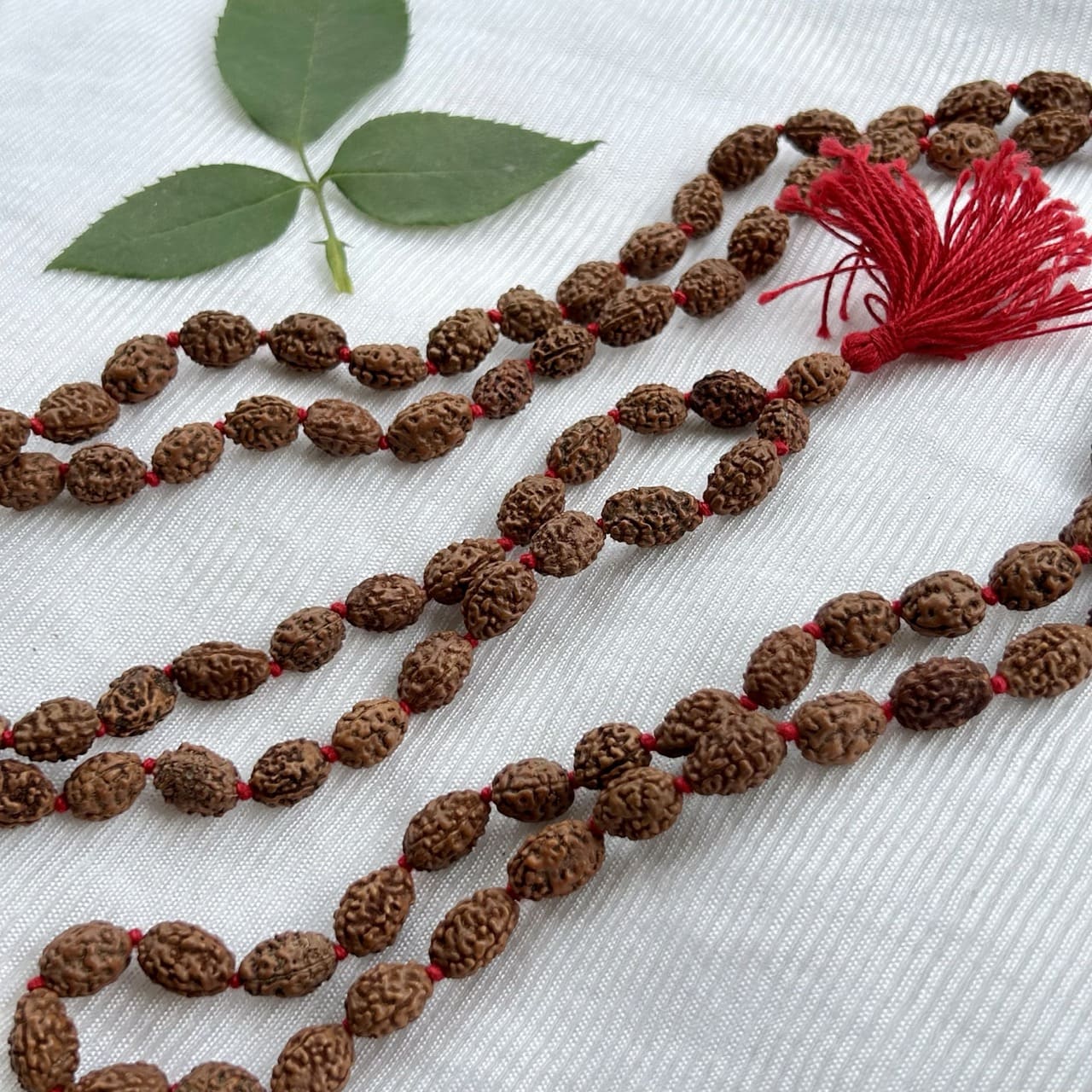3 Mukhi Rudraksha Mala - Full View