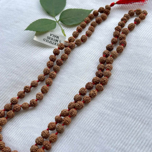 5 Mukhi Rudraksha Mala - Full View