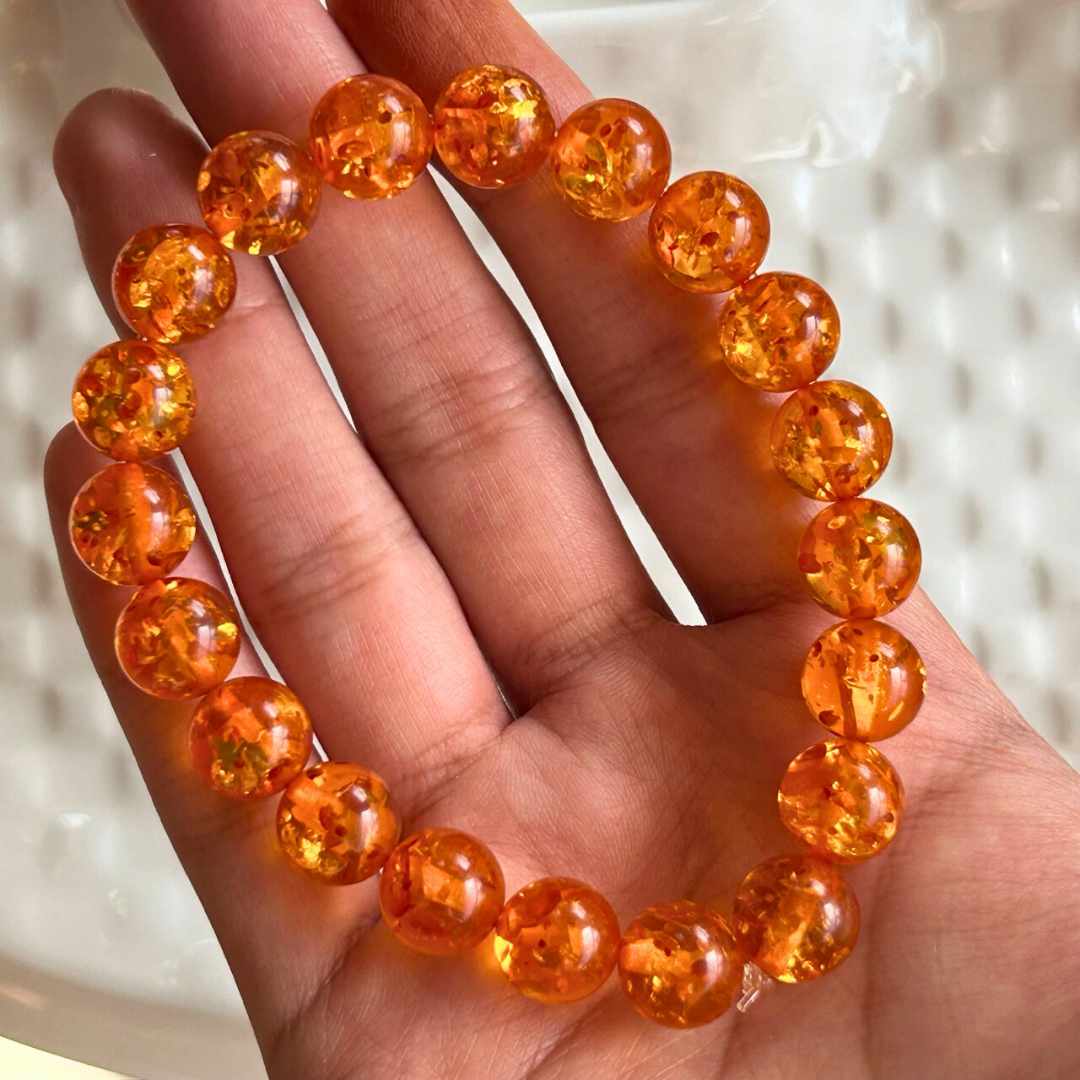 Natural Amber Bracelet-In hand