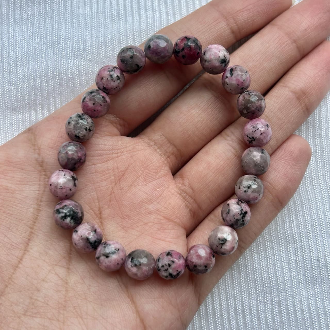 Pink Dalmatian Bracelet - In Hand