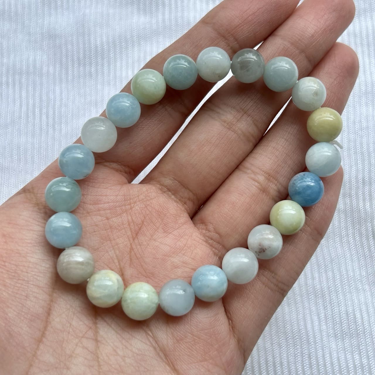 Aquamarine Bracelet - In hand