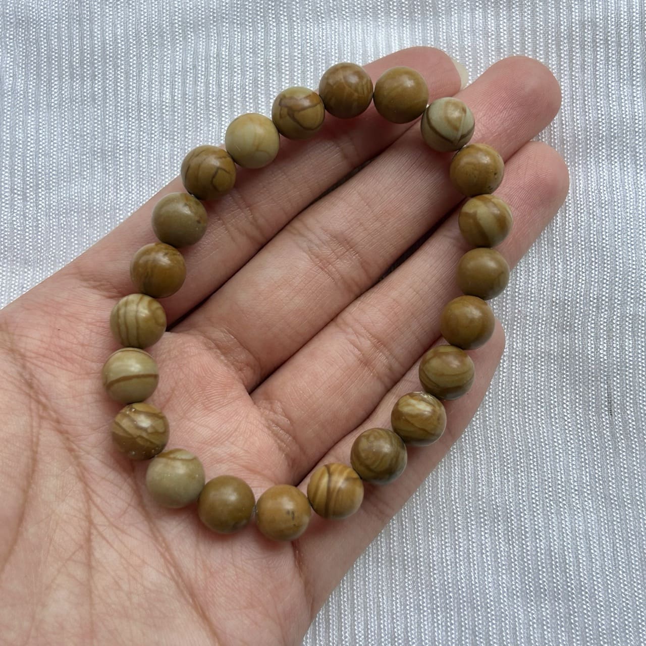 Camel Jasper Bracelet - In Hand
