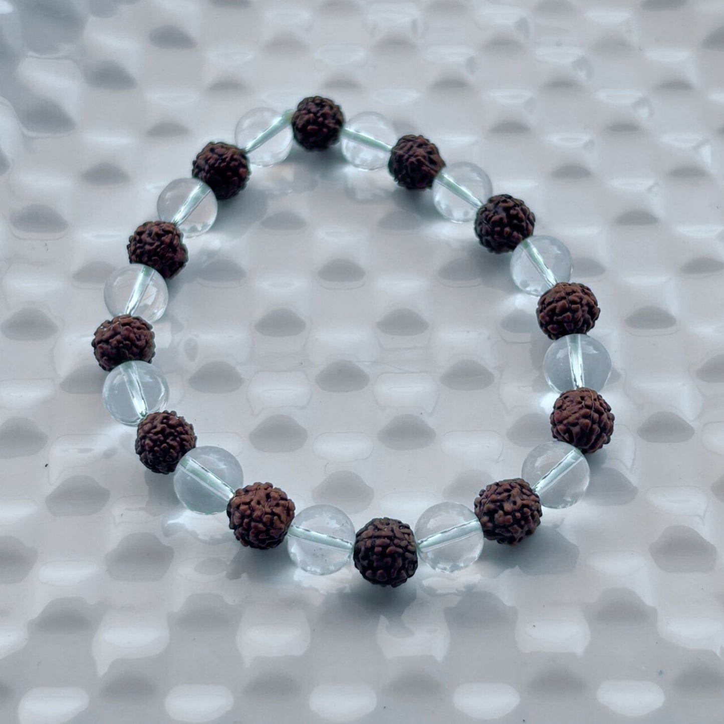 Rudraksh with Quartz Bracelet