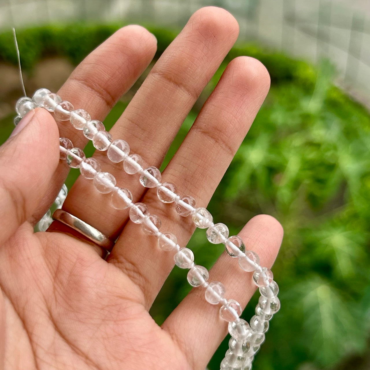 Sphatik Mala - In Hand