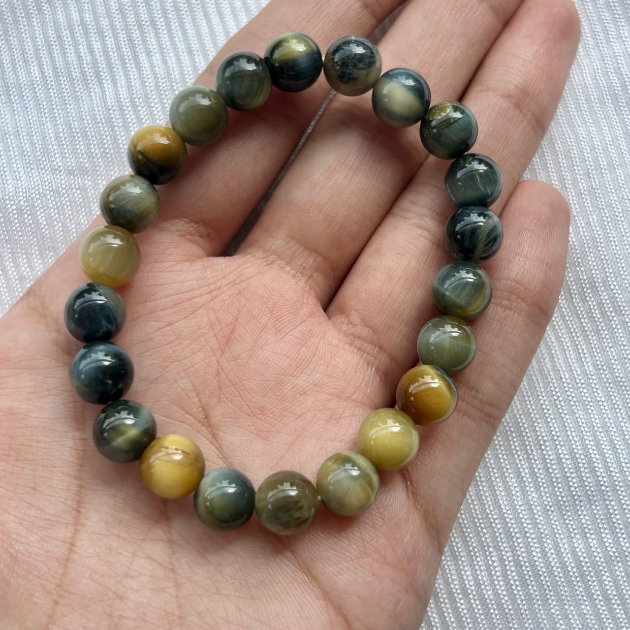 Tiger Eye and Cat’s Eye Bracelet - In Hand