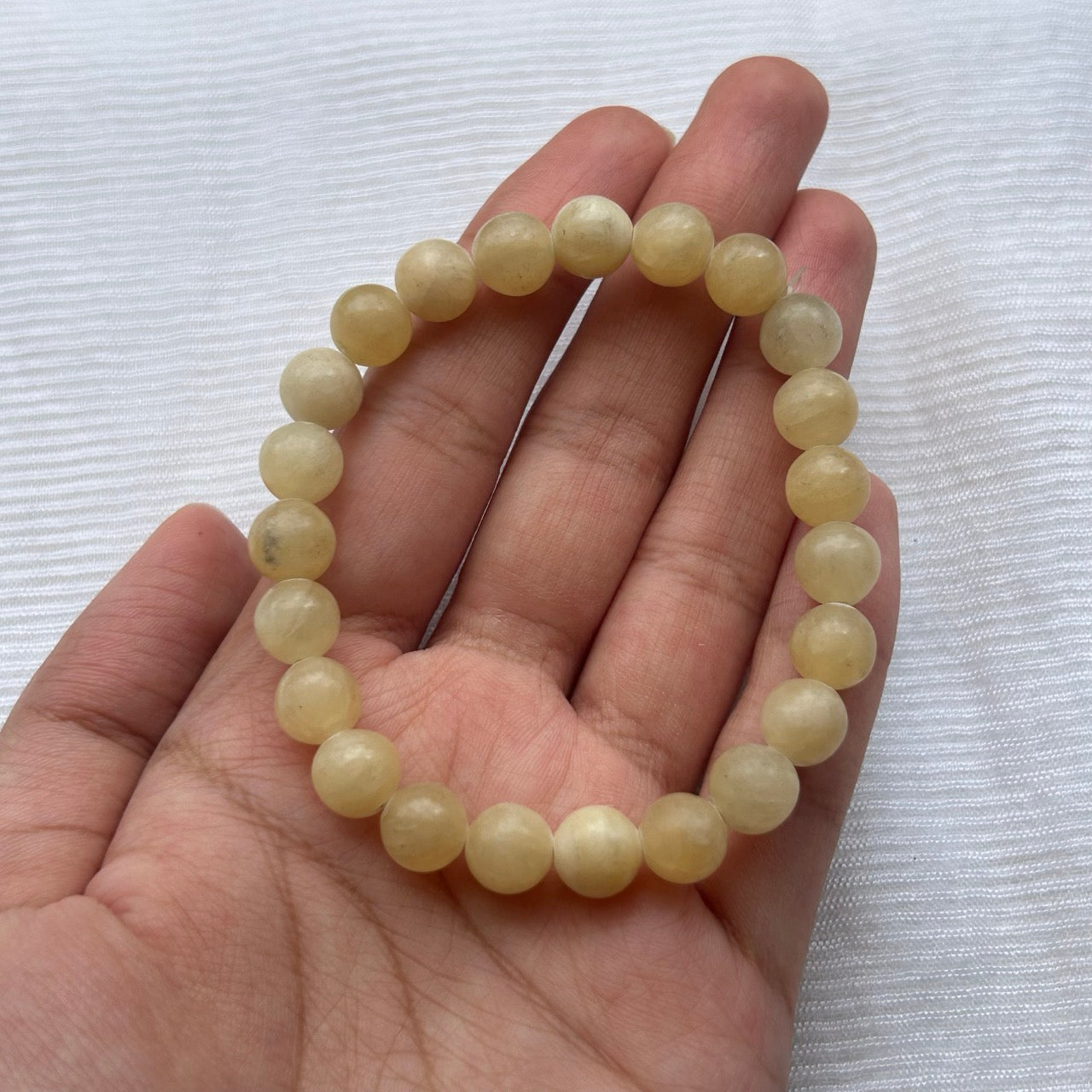 Yellow Calcite Bracelet - In Hand